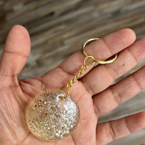 New Golden Resin Keychain |