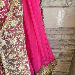 Heavy Work Anarkali Suit With Dupatta And Pajami