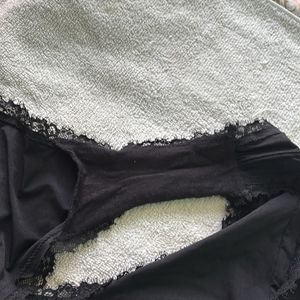 H&M RIBBED-DETAIL THONG