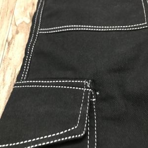 Black 30 Girls Cargo Jeans