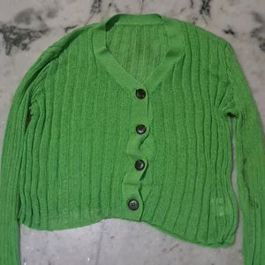 Neon Green Thin Sweater