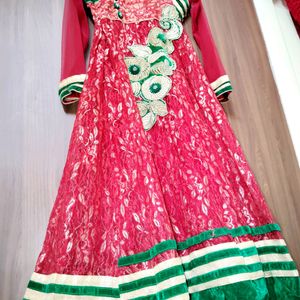 Net Anarkali Gown