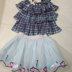 Baby Girls Top & Skirt Set