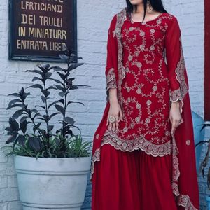 AC 255 Sharara Kurta Dupatta