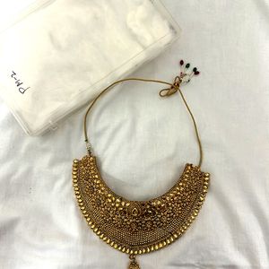 Golden Jewellery Set Only 1 Time Use