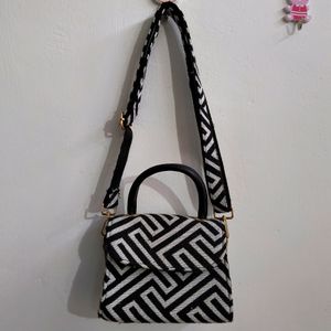 Black & White Sling Bag