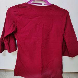 Maroon Colour Top