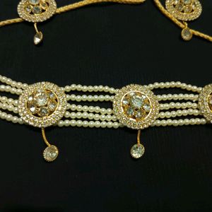 New Jewellery Set Moti Design For Wedding