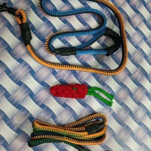 Pet Care Dog Leash And Toys For 3 Pc Combo Set