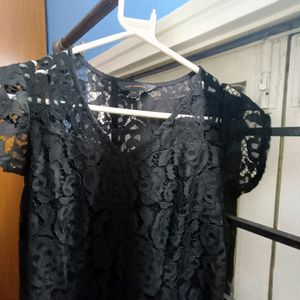 Black Net Gown