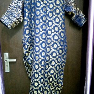 Blue Banarasi Kurta Set With Palazzo 💙