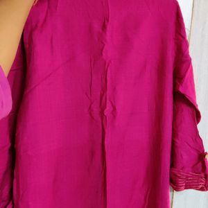 Srishti Jazzy Pink Festive Kurti