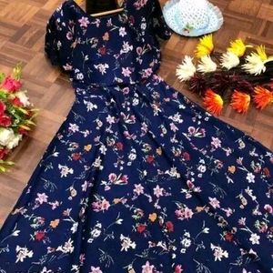 Navy Blue Gown New Pc Only✅