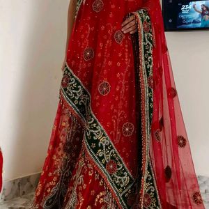 Red Bridal Lehenga