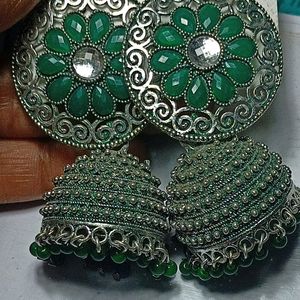 Rama Green Earrings