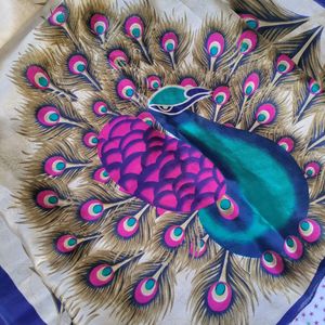 Peacock Design Saree