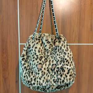 Animal Print Furr Bag