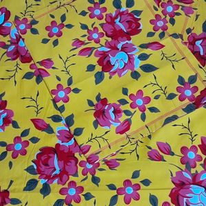 New Floral Double Bedsheet With 2 Pillow Covers