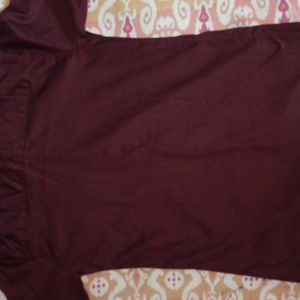 Brand New Full Sleeves Maroon Shirt