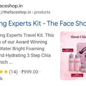 The Face Shop Chia Seed Hydrating Trio Kit