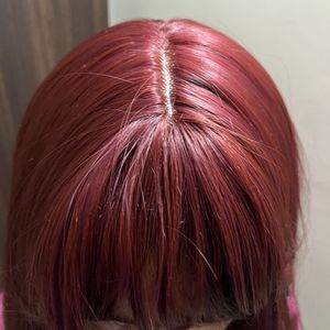 Imported! Women's Long Straight Wine Red Wig