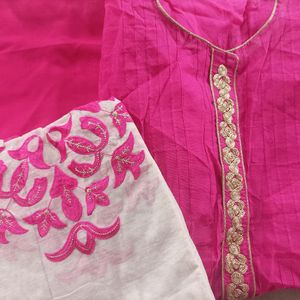 Semi Stitched Kurta Set