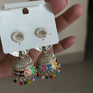 Multi Colour Jhumka