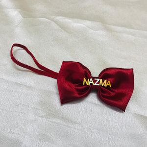 Custermised Name Head Band And Bow Clips