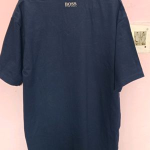 HUGO BOSS Navy Blue Men's Tshirt