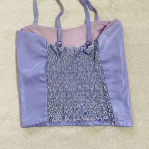 Lavender Crop Top