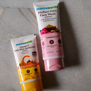 SEALED! Mamaearth Sunscreen And FaceWash