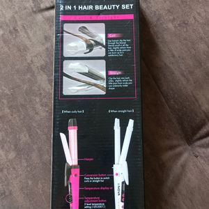 Hair Straightener + Curler with Free Wax heater