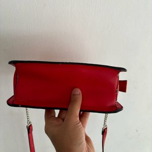 Chilli Red Branded Statement Bag