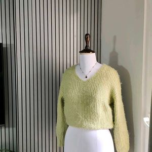 Pinteresty Fur Knitted Jumper