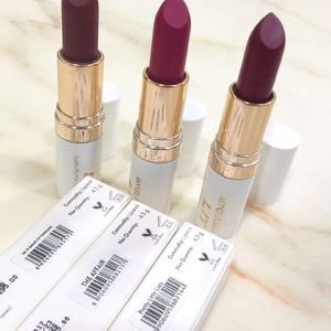 3 satin matte lipsticks