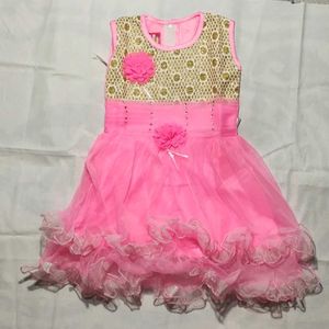 Baby Girl Dress 1-2 Years Age Pink Like A NEW