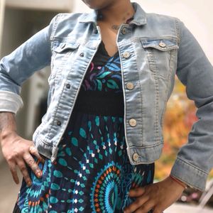 Denim Crop Jacket