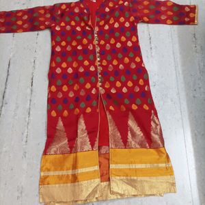 Atractive Bandhej Work Kurti At Very Low Price