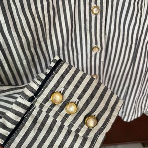 Y2K Slim Fit PEARL Buttoned Shirt