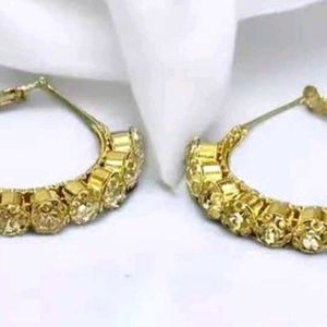 Sassy Hook Earrings ( Golden Colour)