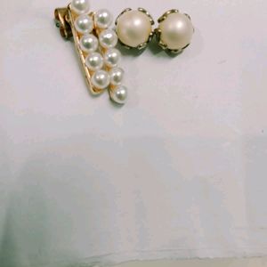 Cute Korean Pearl Earring Combo Of 3