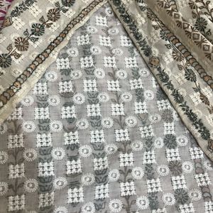 Pakistani Cotton Chickenkari Handwork Kurta