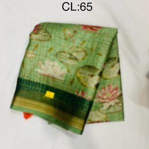 Printed Jute Cotton Jari