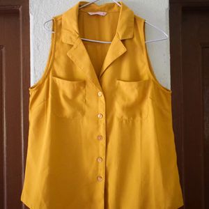 DRESSBERRY Yellow Stylish Shirt For Women