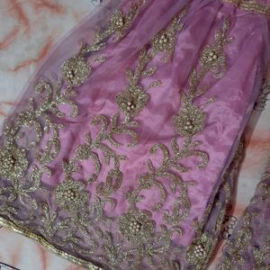 Pink Colour Gharara Set Without Dupatta