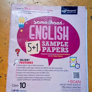 English Sample Paper For Class 10th