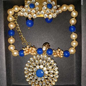 Royal Blue Necklace Set