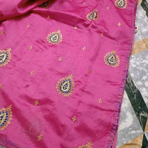 Cotton Silk Embroidered Saree