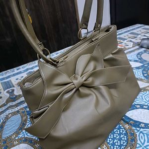 New Without Tag Office Handbag In Goldish Colour