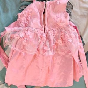 Baby Pink Butterfly Gown